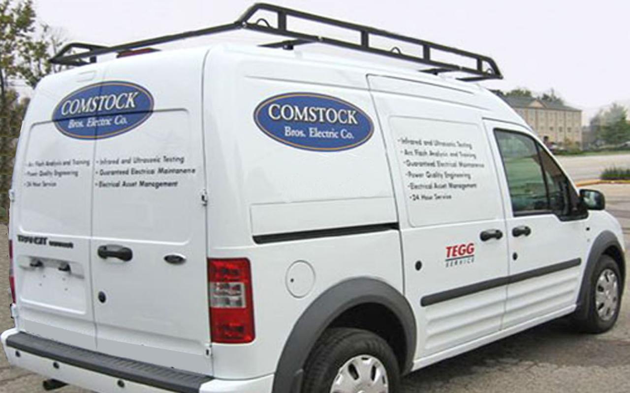 Long Canopy Truck Rack on the Ford Transit Connect Van