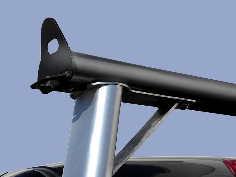 Clipper Truck Rack, Fleetside, Brushed Cross Bar, Black Legs