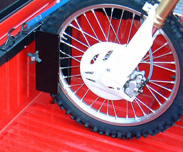 Motorcycle Grip Truck Rack Wheel Chocks, Black Part 82810711 - Main Image