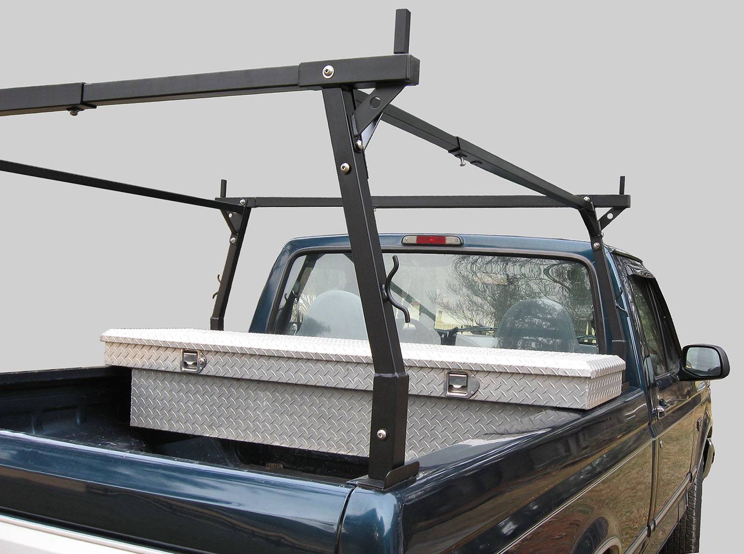 Stake Pocket Truck Rack for Cabs Under 24 Inches, Standard Legs