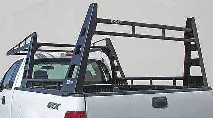 U.S. Rack - Wildcatter Rack for Beds UNDER 8ft, with 4ft Cab Extension, Stainless Steel,  Black, Part # 2013-4SS-48