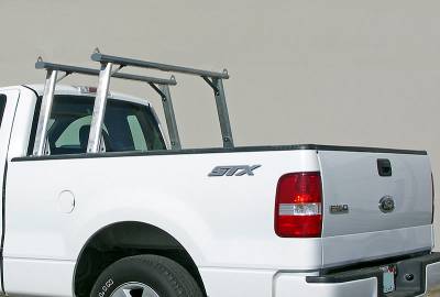 2008-2020 Nissan Titan Clipper Truck Rack, Track System, Brushed Cross Bar and Legs With Bead Blasted Base - PN #82270251 - Image 3