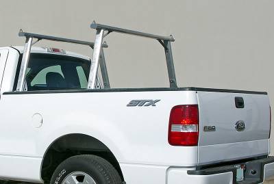 2008-2020 Nissan Titan Clipper Truck Rack, Track System, Brushed Cross Bar and Legs With Bead Blasted Base - PN #82270251 - Image 4