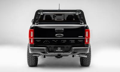 2019-2021 Ford Ranger Overland Access Rack With Two Lifting Side Gates and (4) 3 Inch ZROADZ LED Pod Lights - PN #Z835101 - Image 3