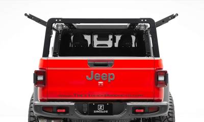2019-2021 Jeep Gladiator Overland Access Rack With Two Lifting Side Gates, Without Factory Trail Rail Cargo System - Part # Z834101 - Image 5