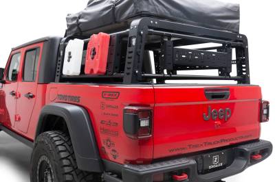 2019-2021 Jeep Gladiator Access Overland Rack With Three Lifting Side Gates, Without Factory Trail Rail Cargo System - Part # Z834201 - Image 12
