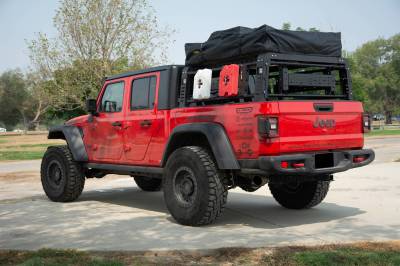 2019-2021 Jeep Gladiator Access Overland Rack With Three Lifting Side Gates, Without Factory Trail Rail Cargo System - Part # Z834201 - Image 18