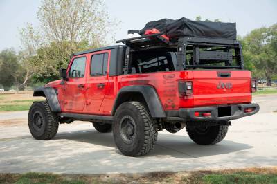 2019-2021 Jeep Gladiator Access Overland Rack With Three Lifting Side Gates, Without Factory Trail Rail Cargo System - Part # Z834201 - Image 19