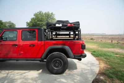 2019-2021 Jeep Gladiator Access Overland Rack With Three Lifting Side Gates, Without Factory Trail Rail Cargo System - Part # Z834201 - Image 21
