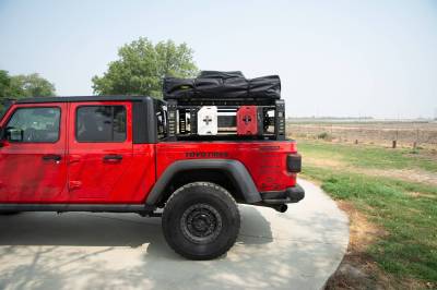 2019-2021 Jeep Gladiator Access Overland Rack With Three Lifting Side Gates, Without Factory Trail Rail Cargo System - PN #Z834201 - Image 23
