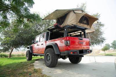 2019-2021 Jeep Gladiator Access Overland Rack With Three Lifting Side Gates, Without Factory Trail Rail Cargo System - PN #Z834201 - Image 27