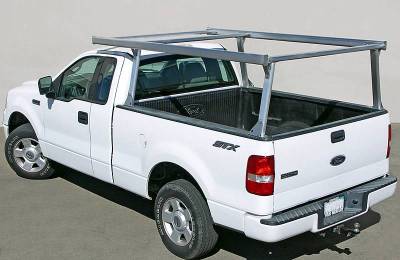 Galleon Truck Rack for Cabs Under 24 Inches, Standard Legs, Brushed Frame, Powder Coated Silver Base - Part # 82610210 - Image 3