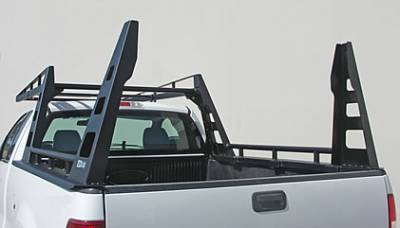 U.S. Rack - Wildcatter Rack for Beds OVER 8ft, with 4ft Cab Extension, Mild Steel and S/S Cross Bars,  Black, Part # 2013-4SCL-48 - Image 3
