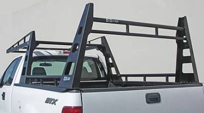 U.S. Rack - Wildcatter Rack for Beds OVER 8ft, with 4ft Cab Extension, Mild Steel,  Black, Part # 2013-4L-48 - Image 1