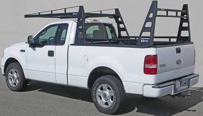 U.S. Rack - Wildcatter Rack for Beds UNDER 8ft, with 6ft Cab Extension, Mild Steel, and S/S Cross Bars,  Black, Part # 2013-4SCS-72 - Image 2